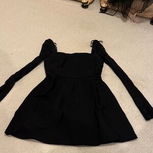 Hello Molly Black Long Sleeve Dress